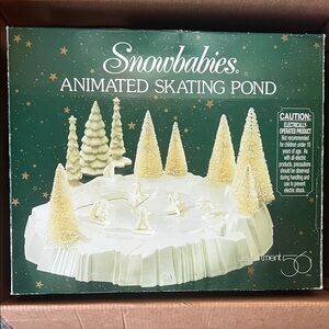 Department 56 Snowbabies Animated Skating Pond